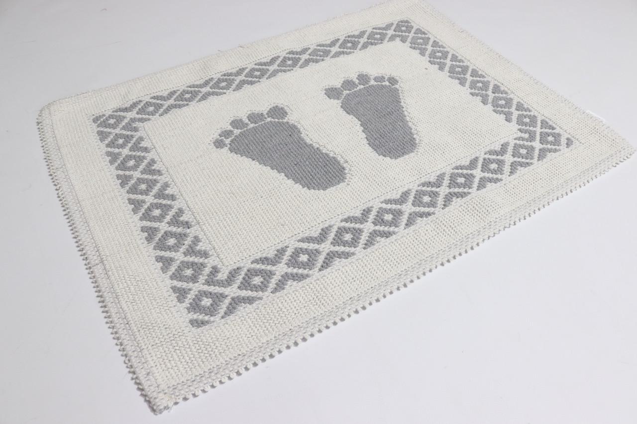 Коврик в ванную хлопковый Foot Tropichome 50x70 см (2064/grey) - фото 2 Коврик в ванную хлопковый Foot Tropichome 50x70 см (2064/grey) - фото 2