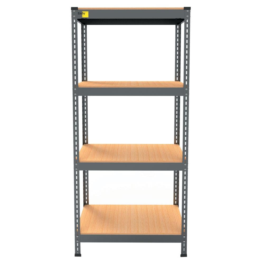 Стелаж металевий Emby Light Series 4 полиці ДСП до 100 кг 1500х600x450 мм (65d33a276fb0382fce23f047)
