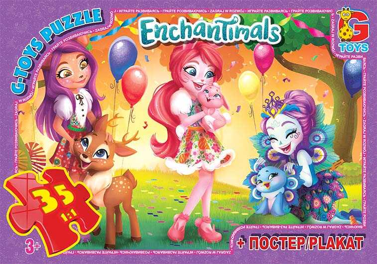 Пазлы G-Toys Enchantimals EA212 (4824687639898)