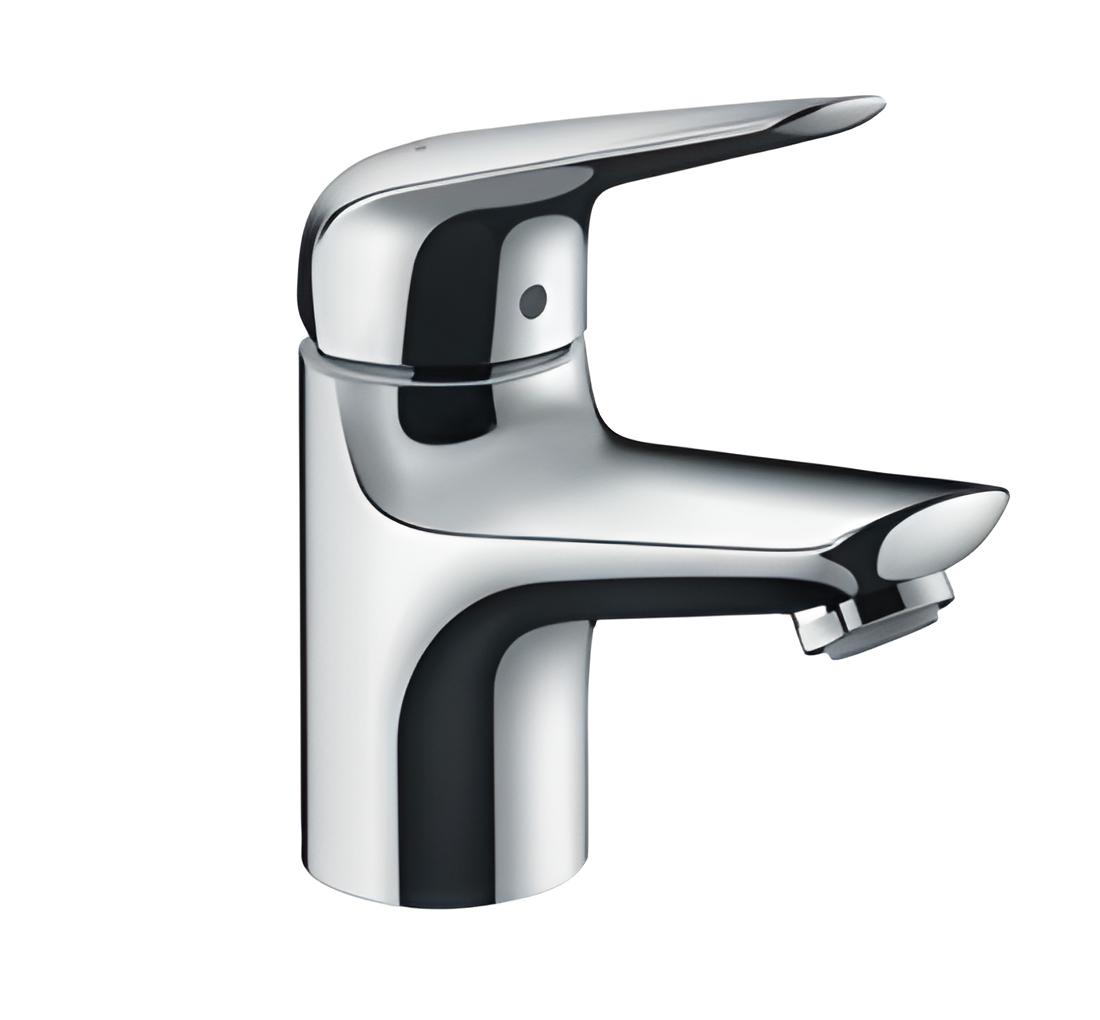 Cместитель для раковины однорычажный Hansgrohe Novus 71020000 латунь с донным клапаном Хром (mega80336)