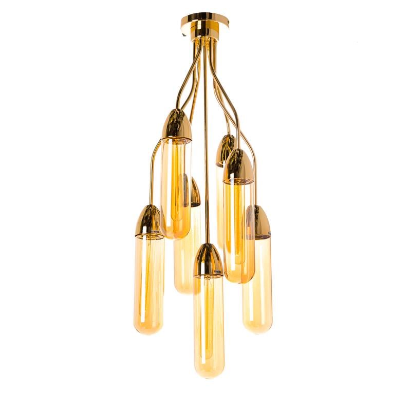 Люстра потолочная Light House ES-15920/7 (A) на семь ламп Золото