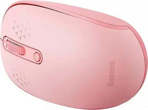 Мышь беспроводная BASEUS F01B Tri-Mode Wireless Mouse B01055503413-00 Pink - фото 4