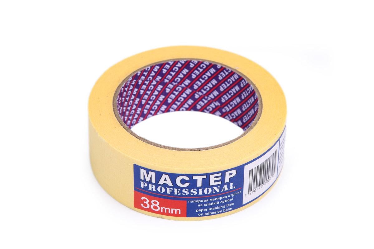 Малярная лента Мастер 38 мм Pro 6шт в спайе 36 шт. Желтый (11303900)