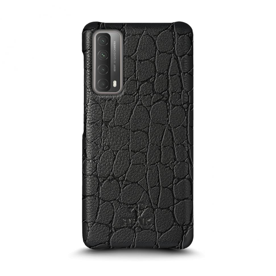 Шкіряна накладка Stenk Reptile Cover для HuaWei P Smart (2021) Чорний (70159)