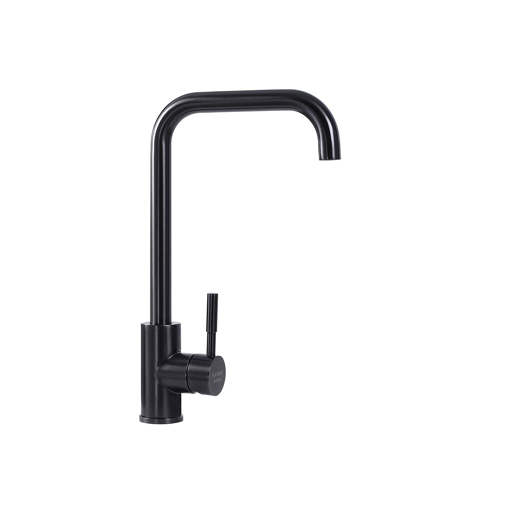 Смеситель кухонный Platinum 8004А-LI PVD Черный