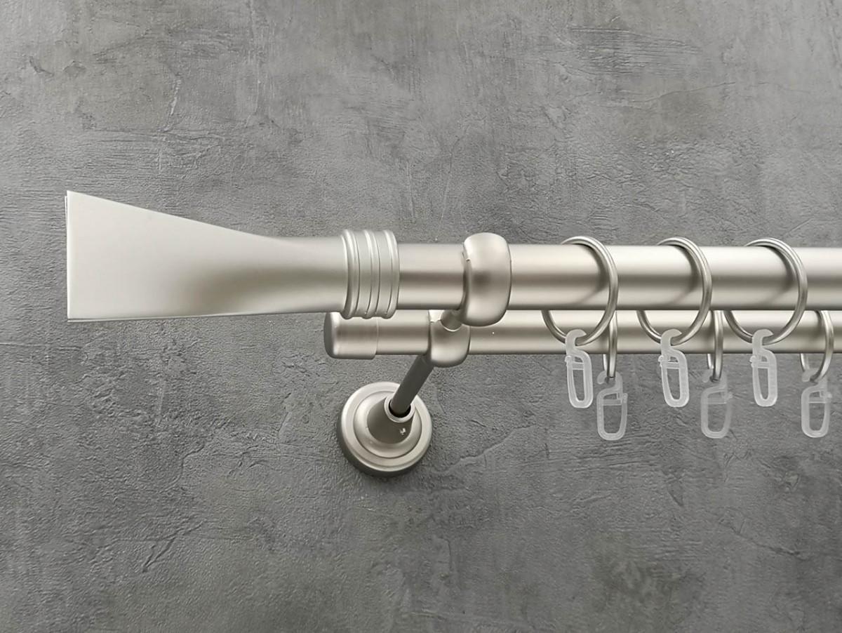 Карниз Quadrum Свінг гладка штанга подвійний відкритий 25/19 мм 300 см Сатин (264768106)