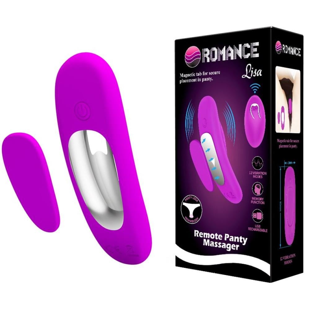 Вибратор в трусики Baile Romance Lisa 9,5х3 см Фиолетовый (BI-014834W)
