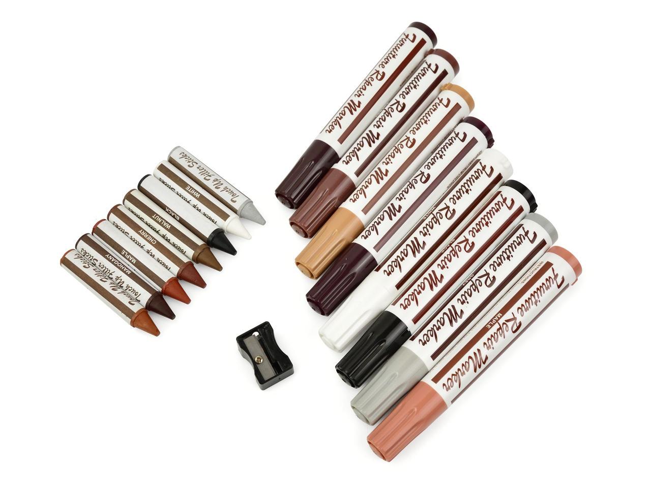 Маркери реставрації GeKo для ламінату/меблів/деревини комплект 17 шт. (G30147) - фото 3 Маркери реставрації GeKo для ламінату/меблів/деревини комплект 17 шт. (G30147) - фото 3