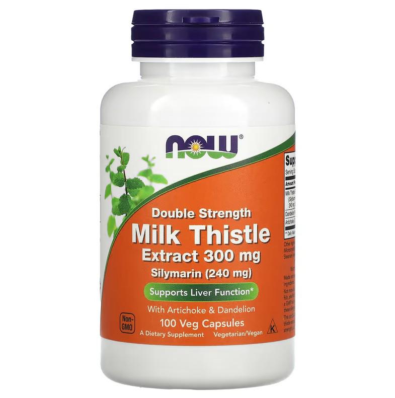 Натуральна добавка Now Foods Milk Thistle Extract Double Strength 300 мг 100 капсул