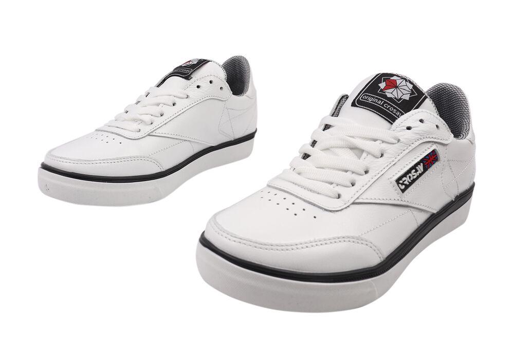 Кеди чоловічі Cros Sav зі шкіри на низькому ходу на шнурівці р. 37 Білий (26-21DTC) - фото 5 Кеди чоловічі Cros Sav зі шкіри на низькому ходу на шнурівці р. 37 Білий (26-21DTC) - фото 5