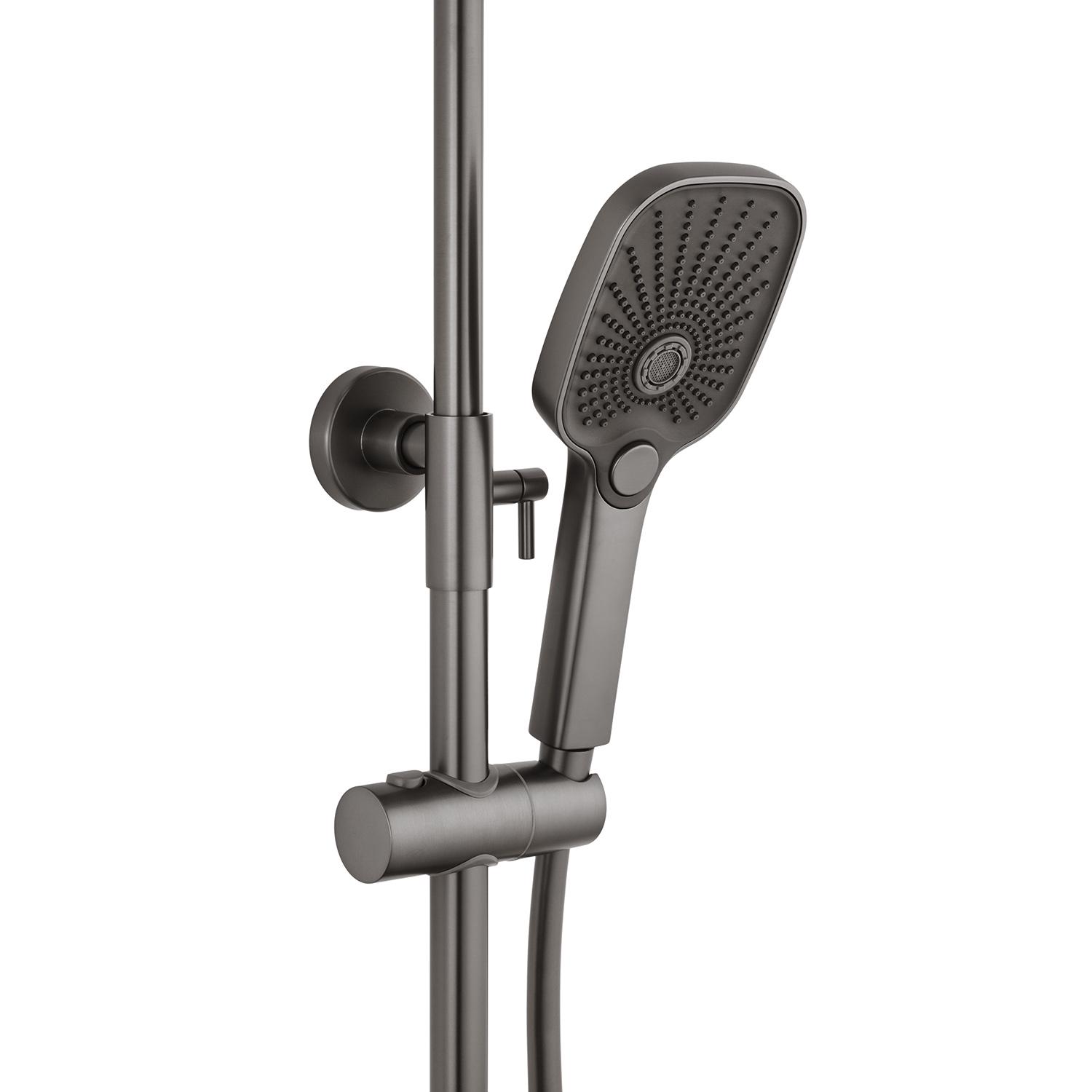 Душевая система со смесителем Kroner Makon CV033859 Графитовый (239643) - фото 7