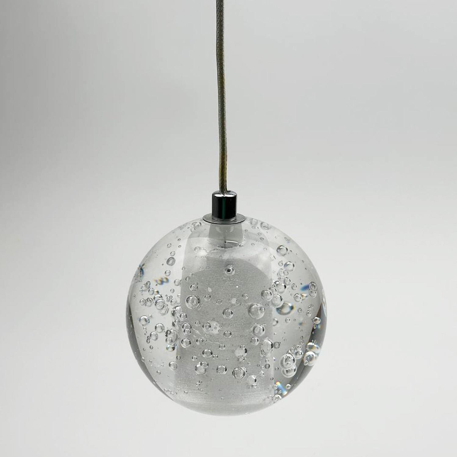 Плафон хрустальный шар Bubble d 100 мм с креплением под патрон G4 (6441) - фото 10 Плафон хрустальный шар Bubble d 100 мм с креплением под патрон G4 (6441) - фото 10