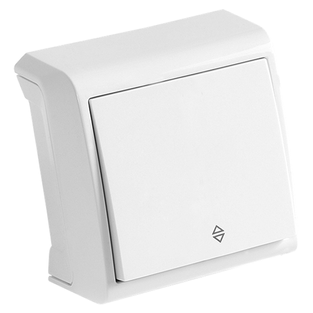 Выключатель VIKO Vera 1-кл проходной накладной Белый (90681004)