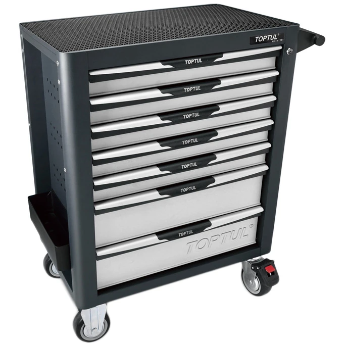 Тележка с набором инструментов для СТО Toptul Pro-Plus 7 секций 261 ед. Серый (GE-26109)