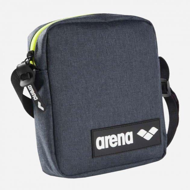 Сумка спортивная кросс-боди Arena Team Crossbody Bag 16х19х4,5 см Серый/Меланж (003361-510)