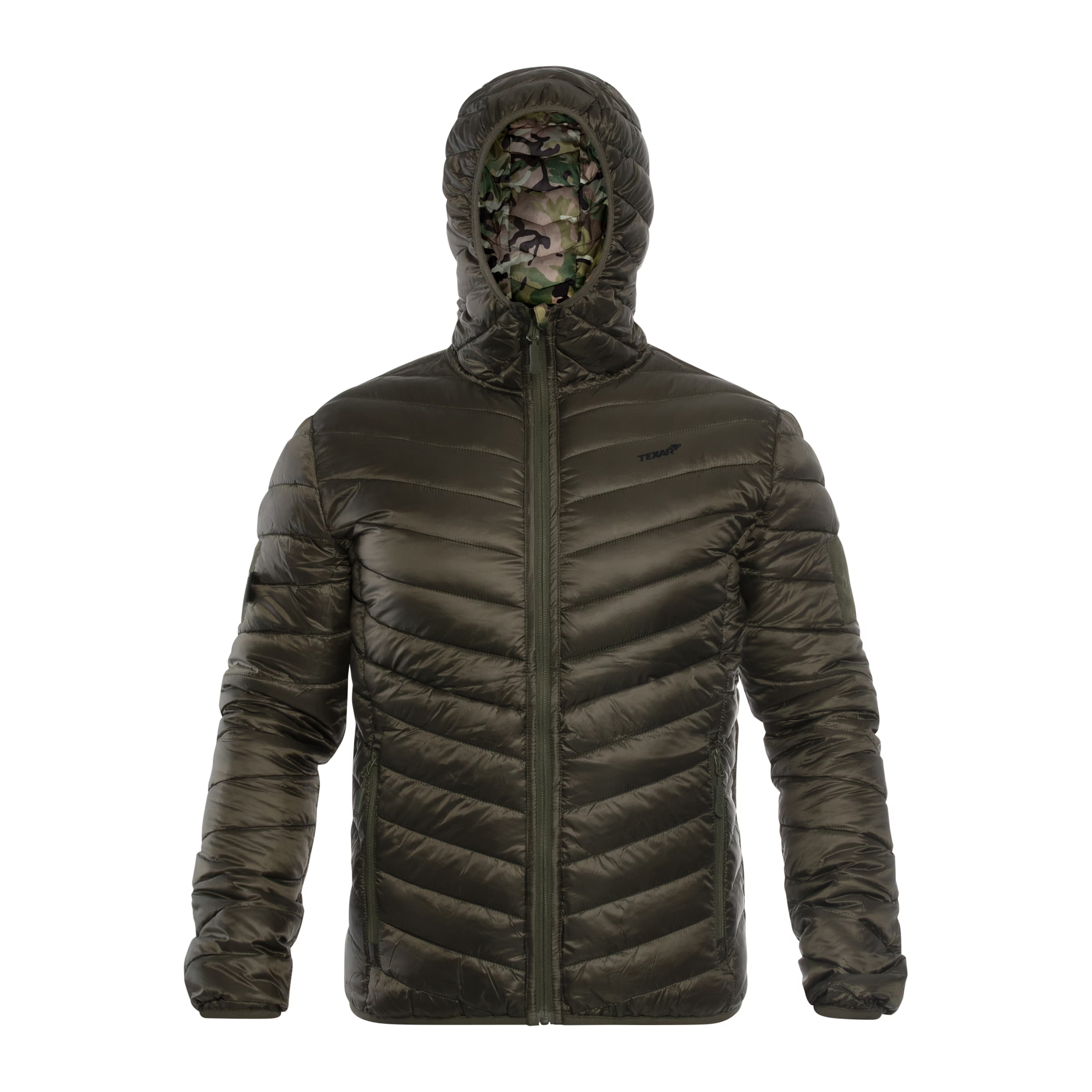 Куртка мужская двусторонняя TEXAR L Оливковый/Камуфляжно-песчаный (2676)