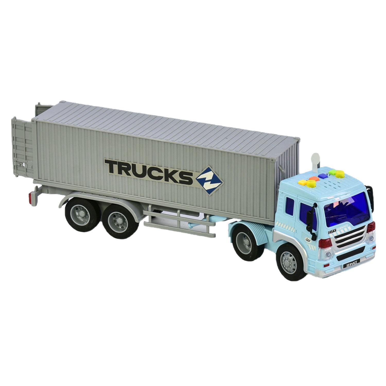 Фура Wenyi с прицепом инерционный Серый (25099)