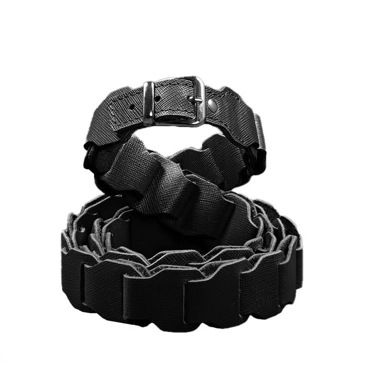 Бохо-ремінь жіночий шкіряний Saffiano Чорний (A-028030)