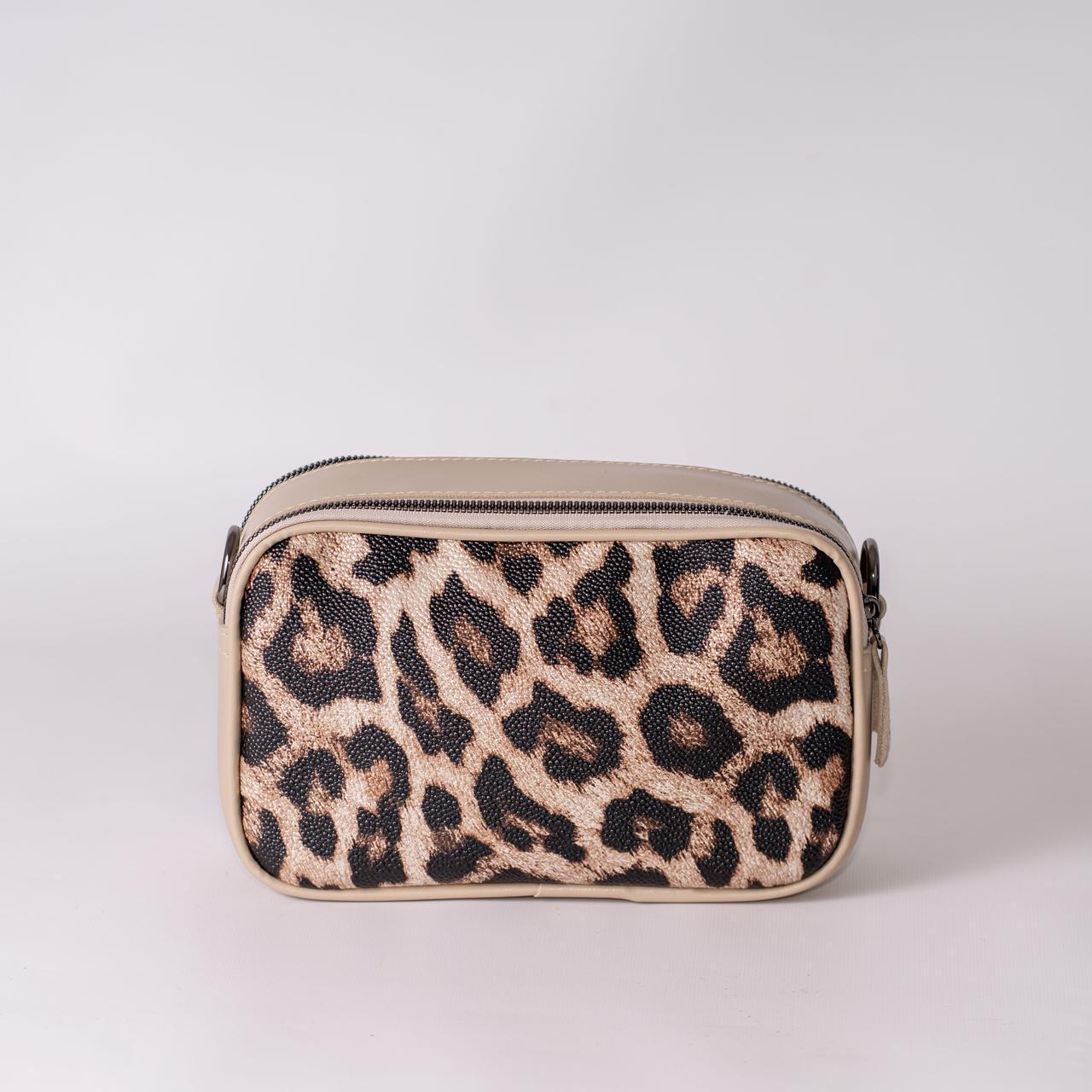 Сумка женская кросс-боди леопардовый XENIA № 43-24 из эко-кожи Бежевый - фото 1 Сумка женская кросс-боди леопардовый XENIA № 43-24 из эко-кожи Бежевый - фото 1