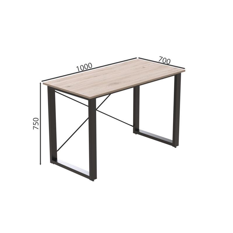 Письмовий стіл Ferrum-decor Drayv метал/ДСП 32 мм Чорний/Дуб Сан-Марино (FRD-103360) - фото 2