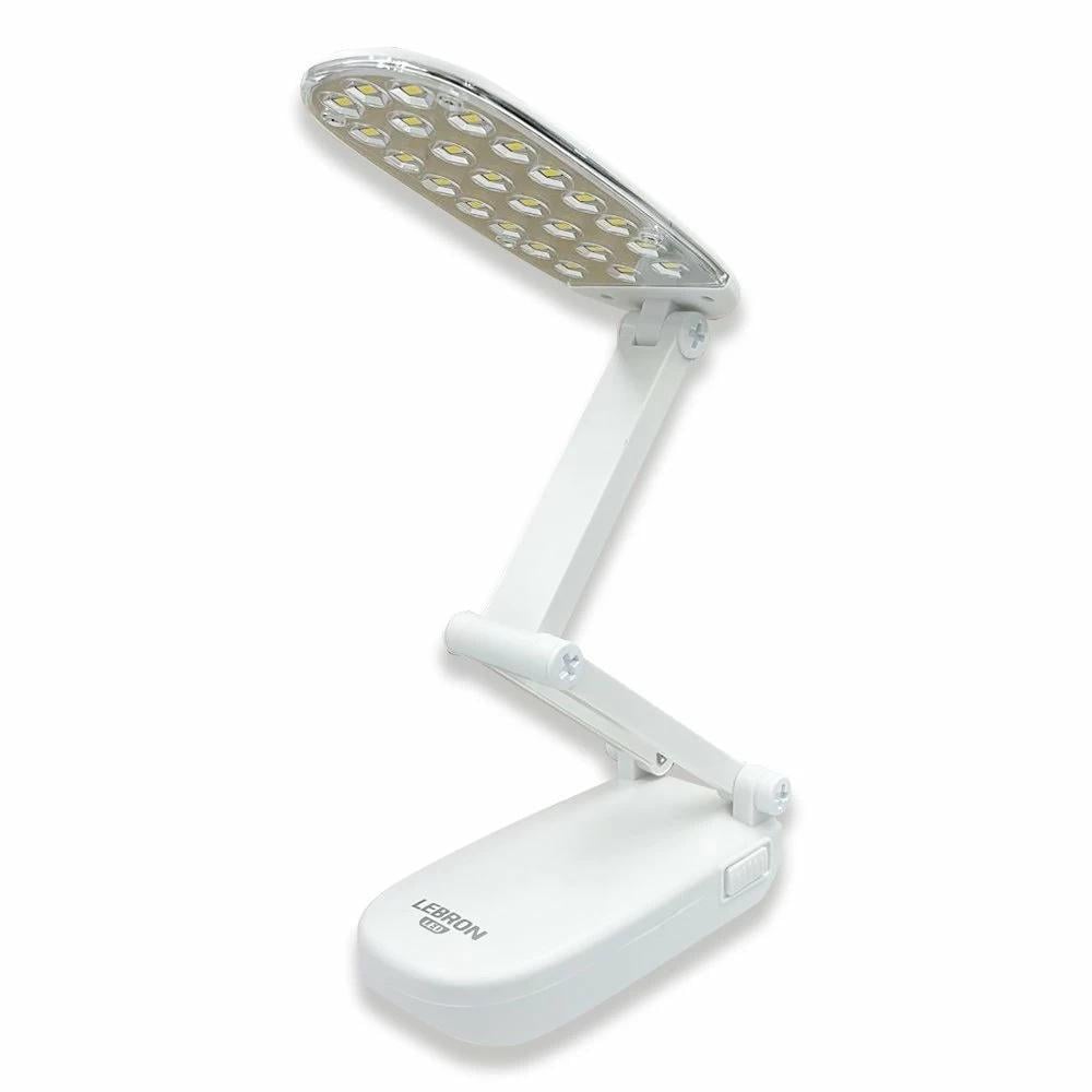 Настольная LED-лампа Lebron L-TL-L Lead-acid с блоком питания 6W 4100K Белый (28689251)