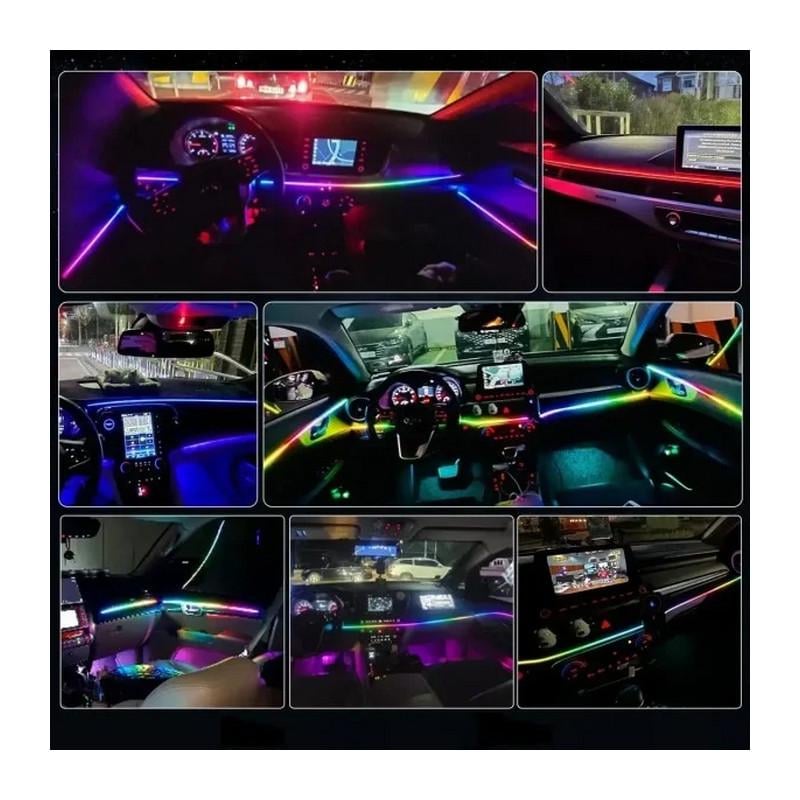 Стрічка діодна на торпеду Ambient Light RGB підсвічування салону 12V 110 см (4588-Leader) - фото 4