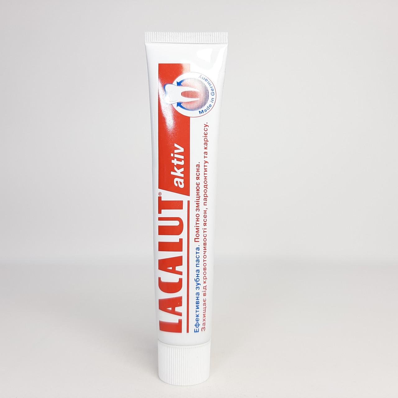 Зубна паста Lacalut Aktiv зміцнення ясен проти кровоточивості 50 мл (X-2353)