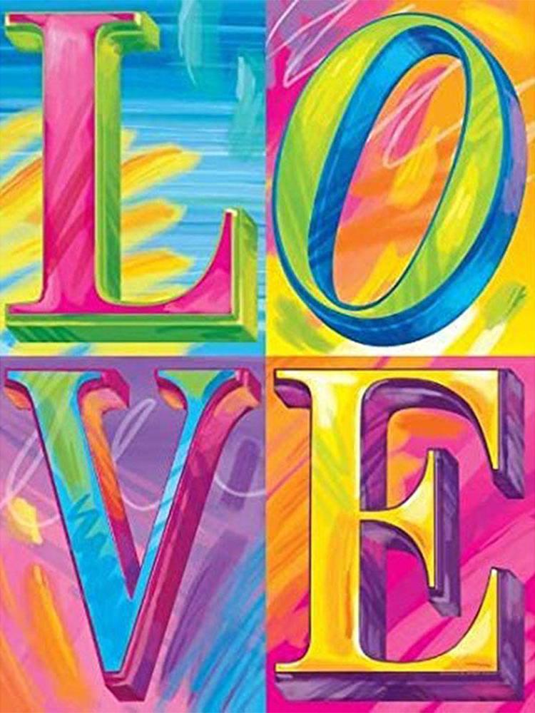 Алмазная мозаика Любовь DIY-FJ00226 полная выкладка 30x40 см (26953)