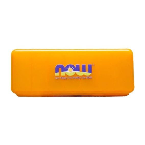 Таблетниця-органайзер для спорту NOW Foods 7-day Pill Box Orange