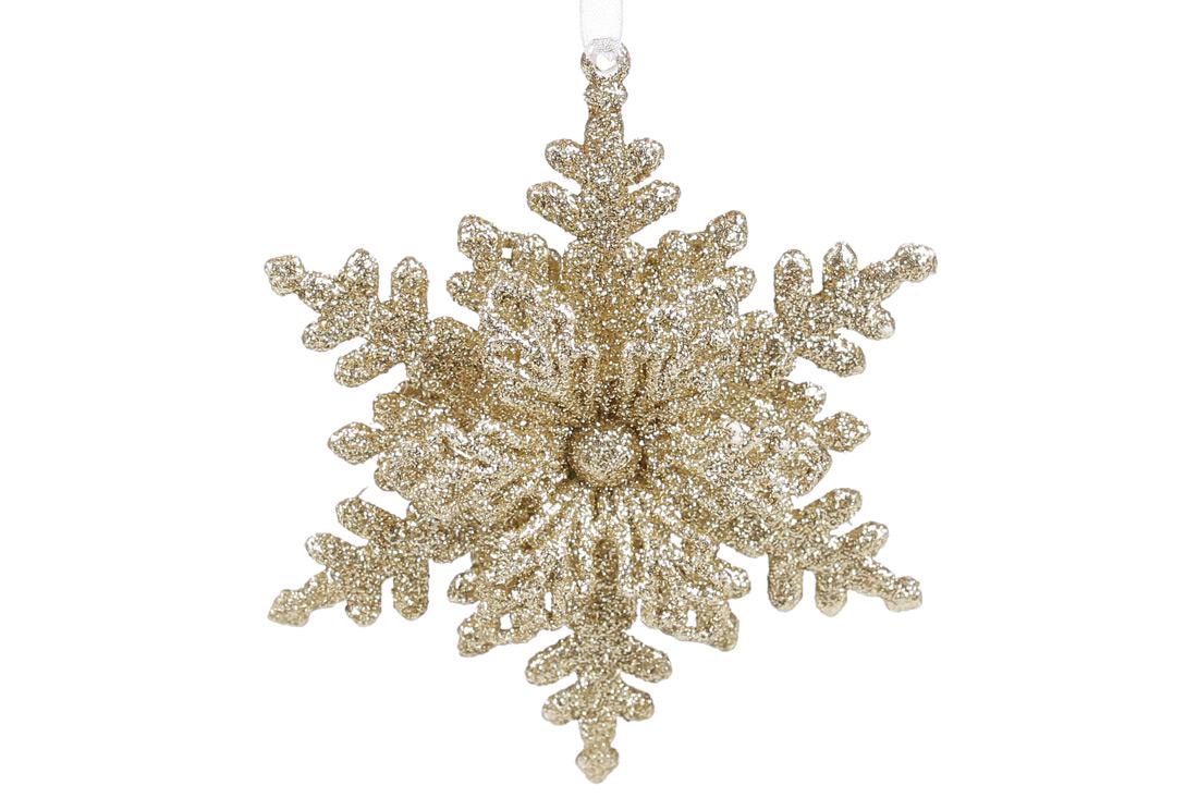 Новогодняя подвеска BonaDi Снежинка 11 см (788-717)