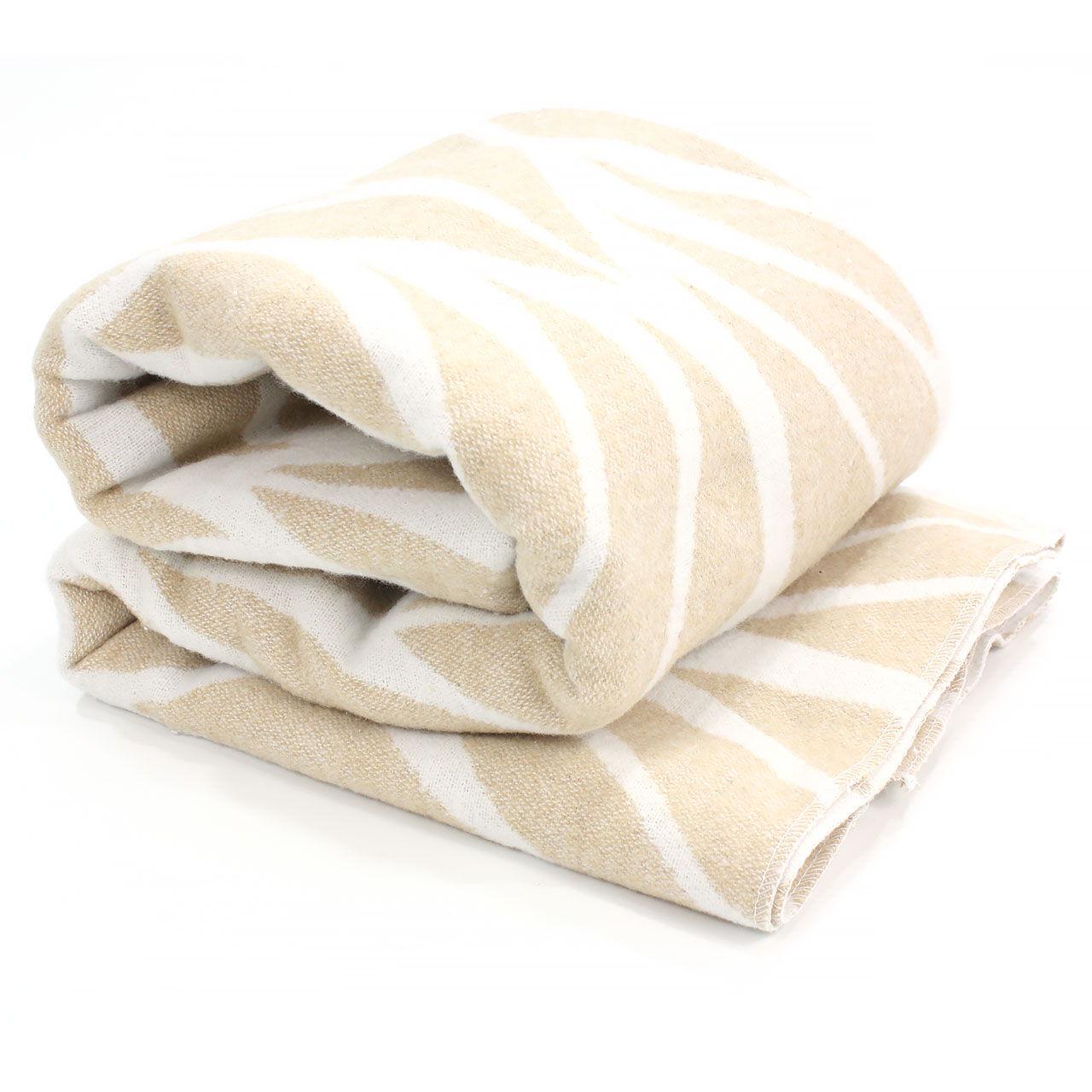 Одеяло байковое 1,5 Бежевый/Белый (0009) Одеяло байковое 1,5 Бежевый/Белый (0009)