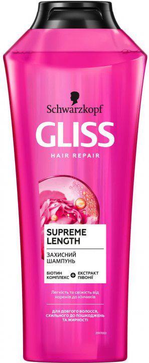 Шампунь для волосся Gliss Kur Supreme Length захисний 400 мл (601)