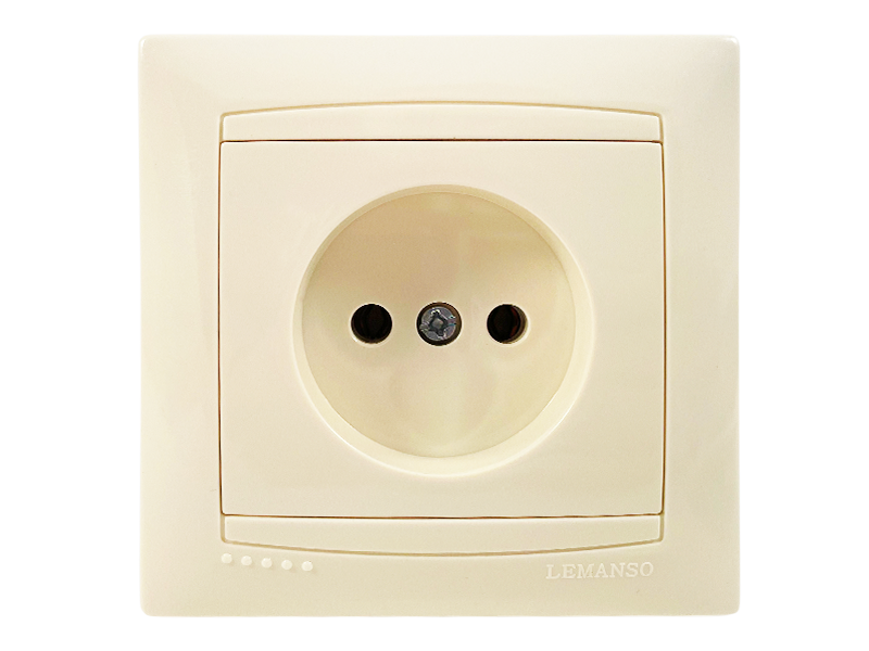 Розетка Lemanso Сакура Кремовый (LMR1120)