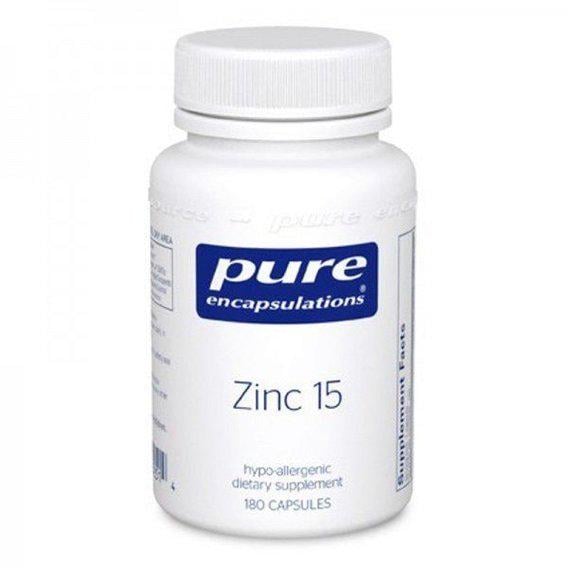 Микроэлемент Цинк Pure Encapsulations Zinc 15 мг 180 Caps (PE-00251)