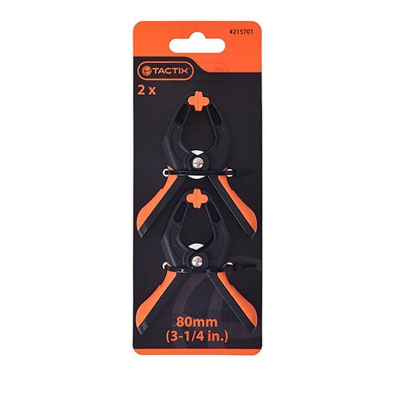 Струбцина прищепка Tactix нейлон 80 мм 2 шт. (INSTCTCNC080000PT0) - фото 2