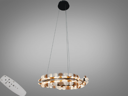 LED-люстра подвесная Diasha с пультом 86 Вт 60 см Шампань (34786629)