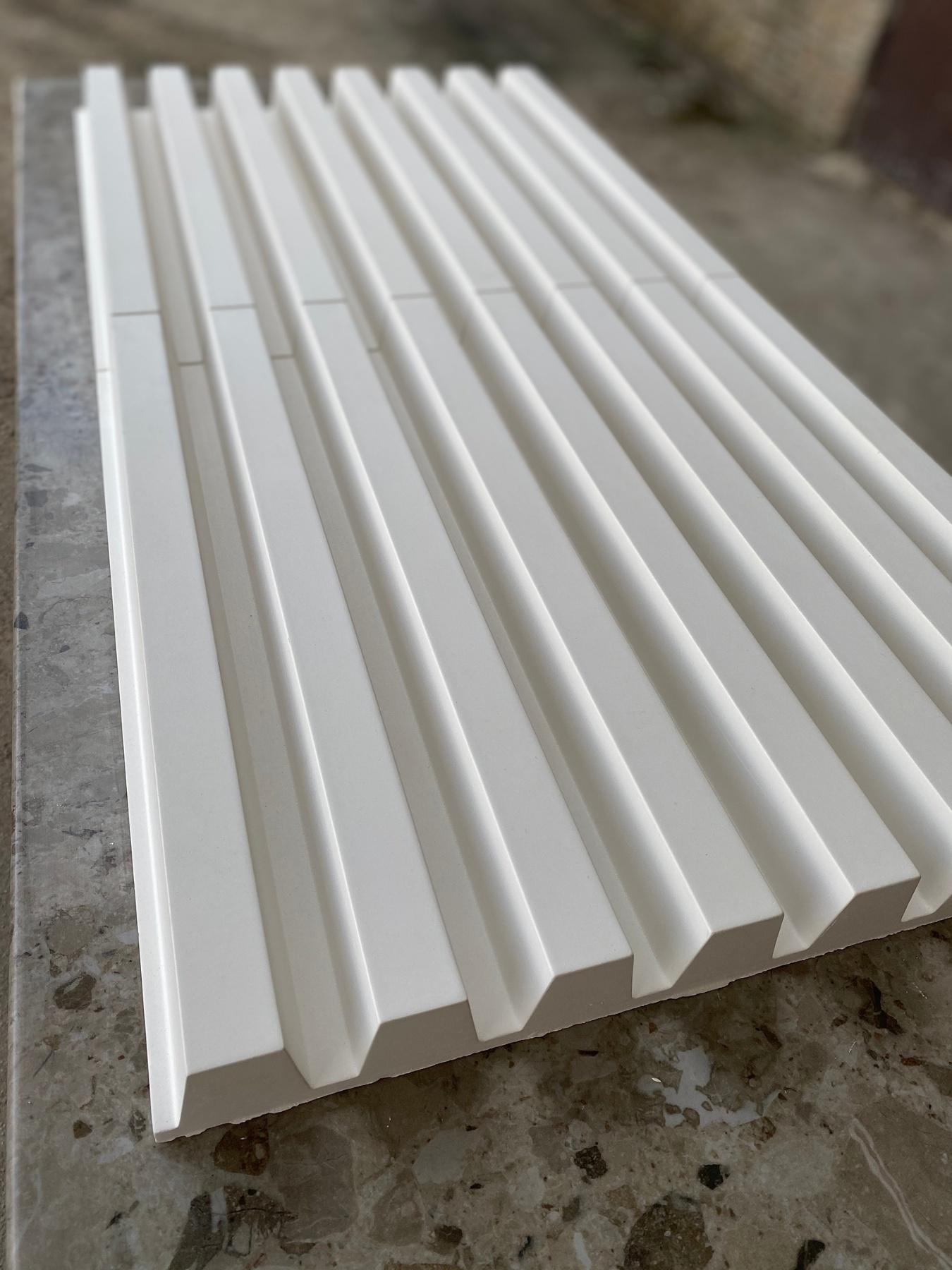 Гипсовая 3D-панель DecoWalls Рейки (DW0040) - фото 3 Гипсовая 3D-панель DecoWalls Рейки (DW0040) - фото 3