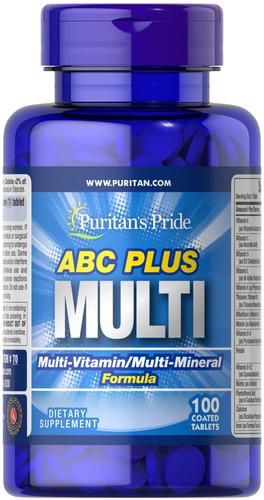 Универсальные витамины Puritan's Pride ABC Plus Multivitamin и Multi-Mineral Formula 100 табл. (0070)