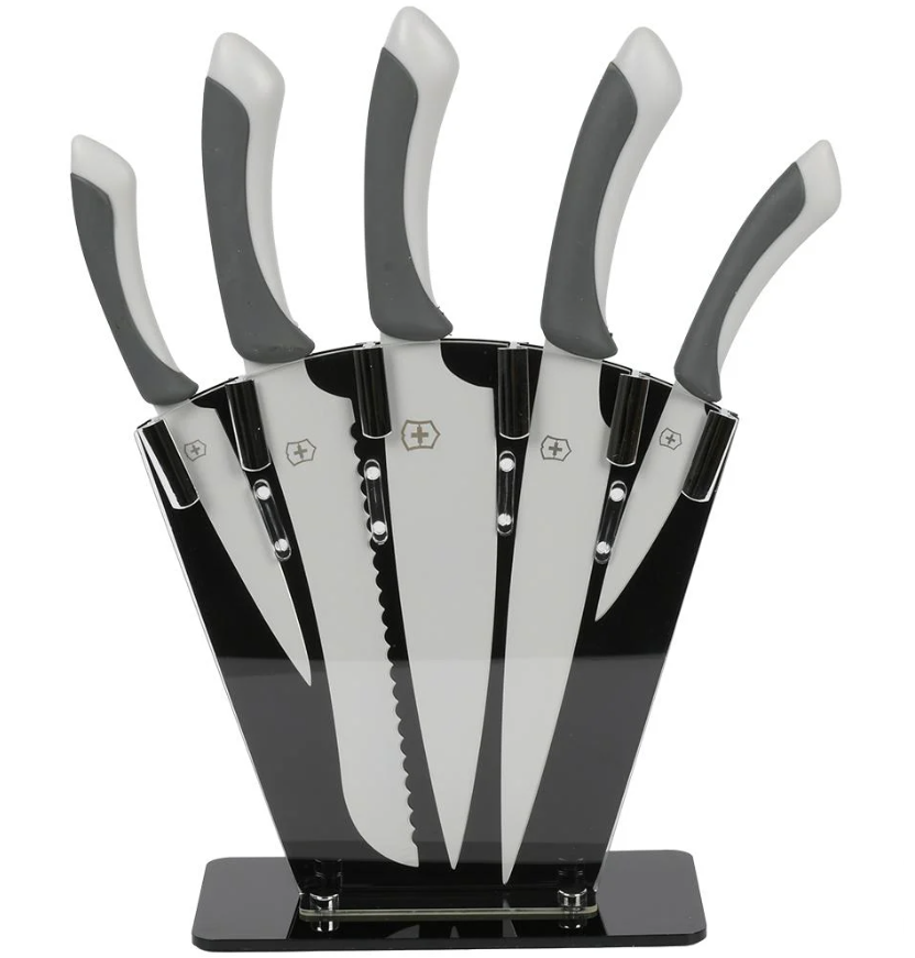 Ножи кухонные на подставке 5 пр. 35,5х23,5х10,5 см (R42098)