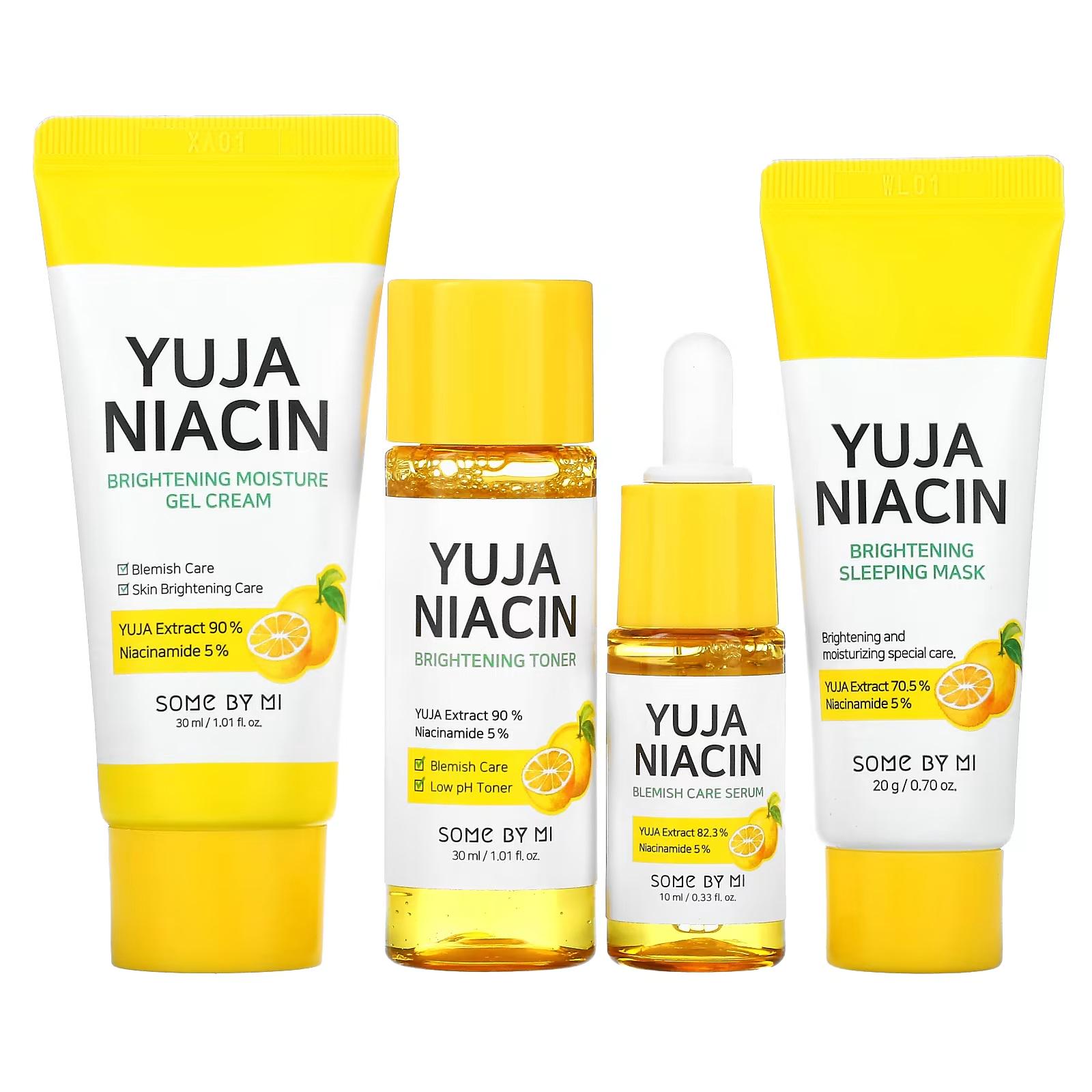 Набор из 4-х миниатюр для осветления кожи Yuja Niacin 30 Days Brightening Starter Kit Some by Mi 90 мл (8809647390558) - фото 2