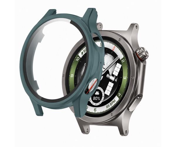 Чехол с защитным стеклом Protective Cover with Glass для OnePlus Watch 4 Зеленый