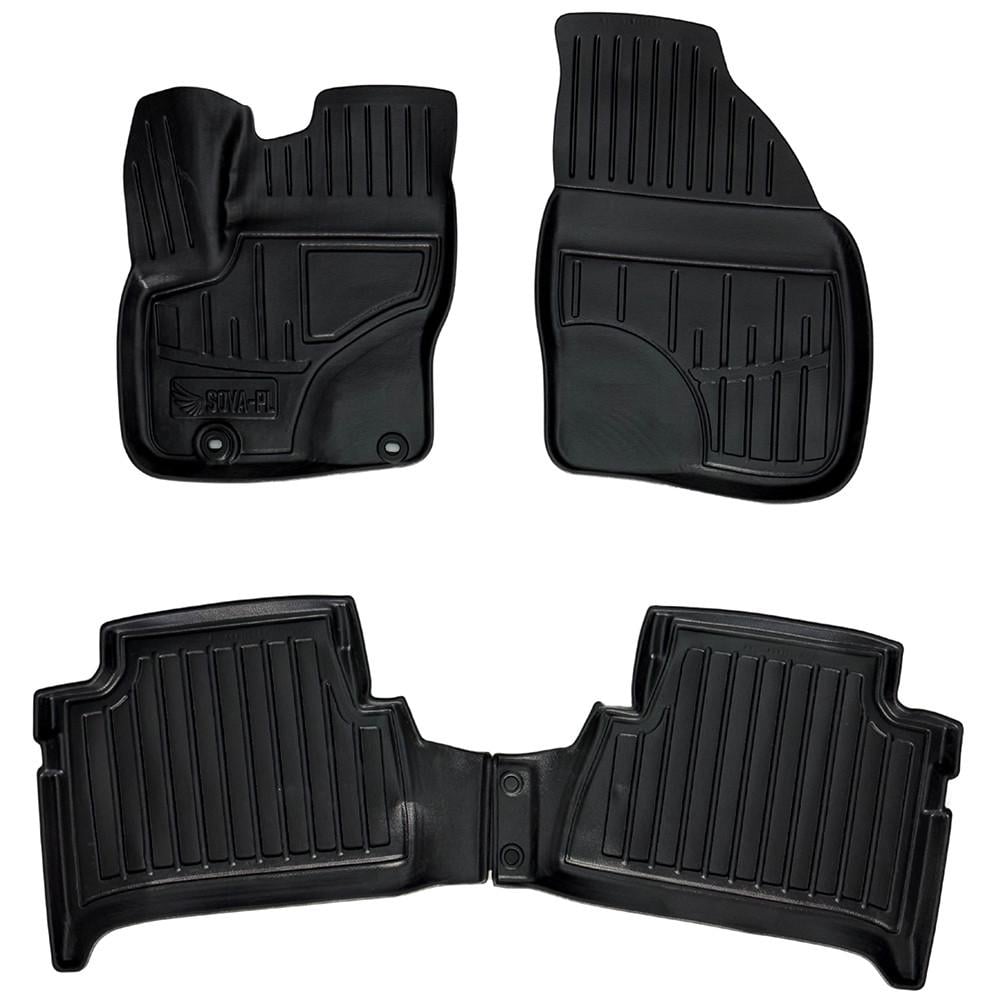 Коврики в салон SOVA-PL для Ford C-Max 2003-2010 резиновые 4 шт. Черный (28800566)