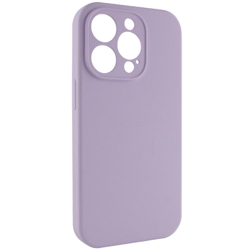 Чехол Silicone Case Full Camera Protective (AA) NO LOGO для Apple iPhone 15 Pro Max (6.7") Сиреневый | Lilac - фото 4