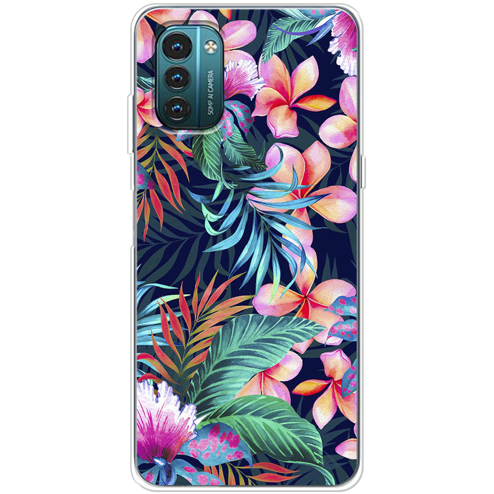 Чехол BoxFace Nokia G21 flowers in the tropics Прозрачный силикон (44288-up1971-44288)