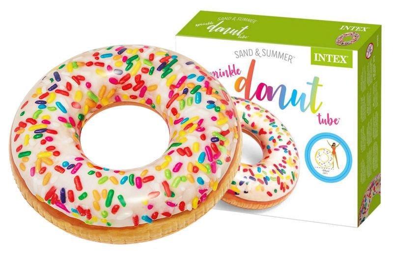 Надувной круг Intex 56263 Пончик с присыпкой (15012550) - фото 3 Надувной круг Intex 56263 Пончик с присыпкой (15012550) - фото 3