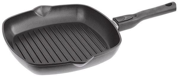 Сковорідка-гриль Biol D 24 см антипригарна матеріал алюміній Black (2814P)