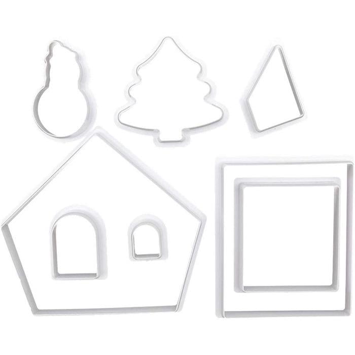Набор форм для печенья Cabilock Пряничный домик пластик 8 шт. (33972025)