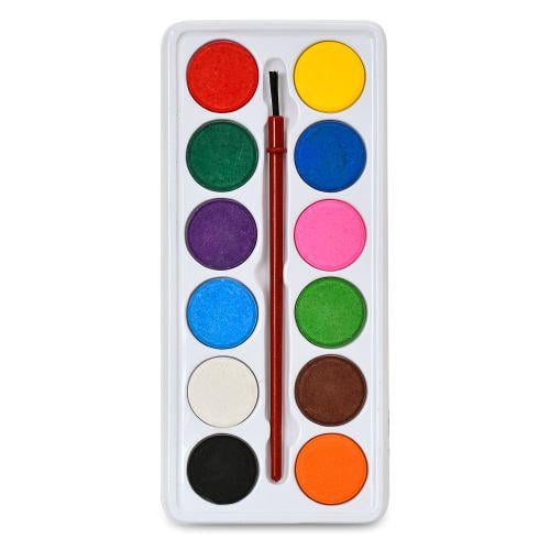 Фарби акварельні 12 кол. з пензликом