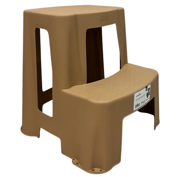 Табурет пластиковый Jolly Naturel на 2 ступени Бежевый (33677162)