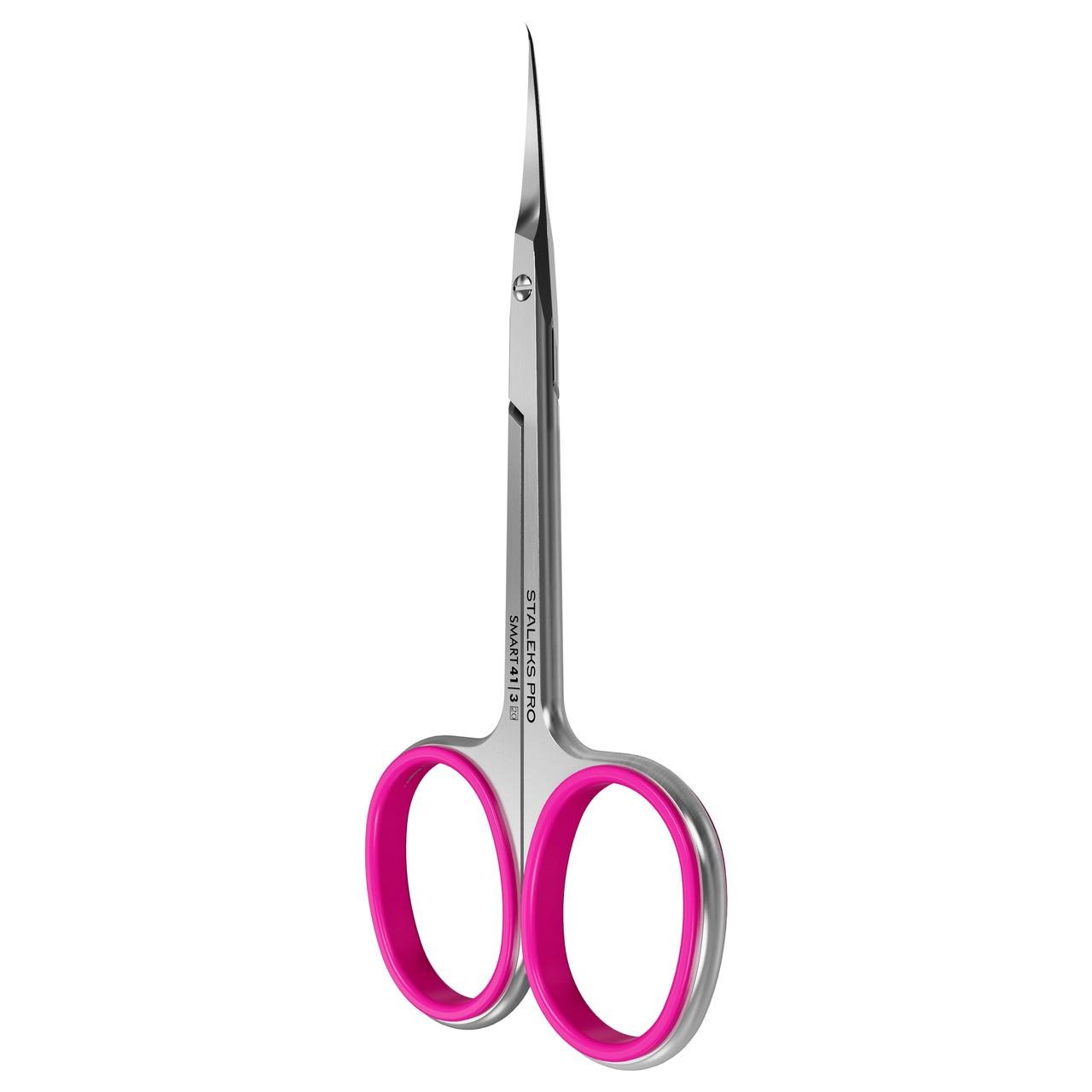 Маникюрные ножницы профессиональные для кутикулы STALEKS Smart 41 Type 3 SS-41/3 с крючком (1975766931)